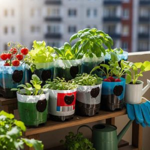 Menanam Sayur dengan Memanfaatkan Barang Bekas